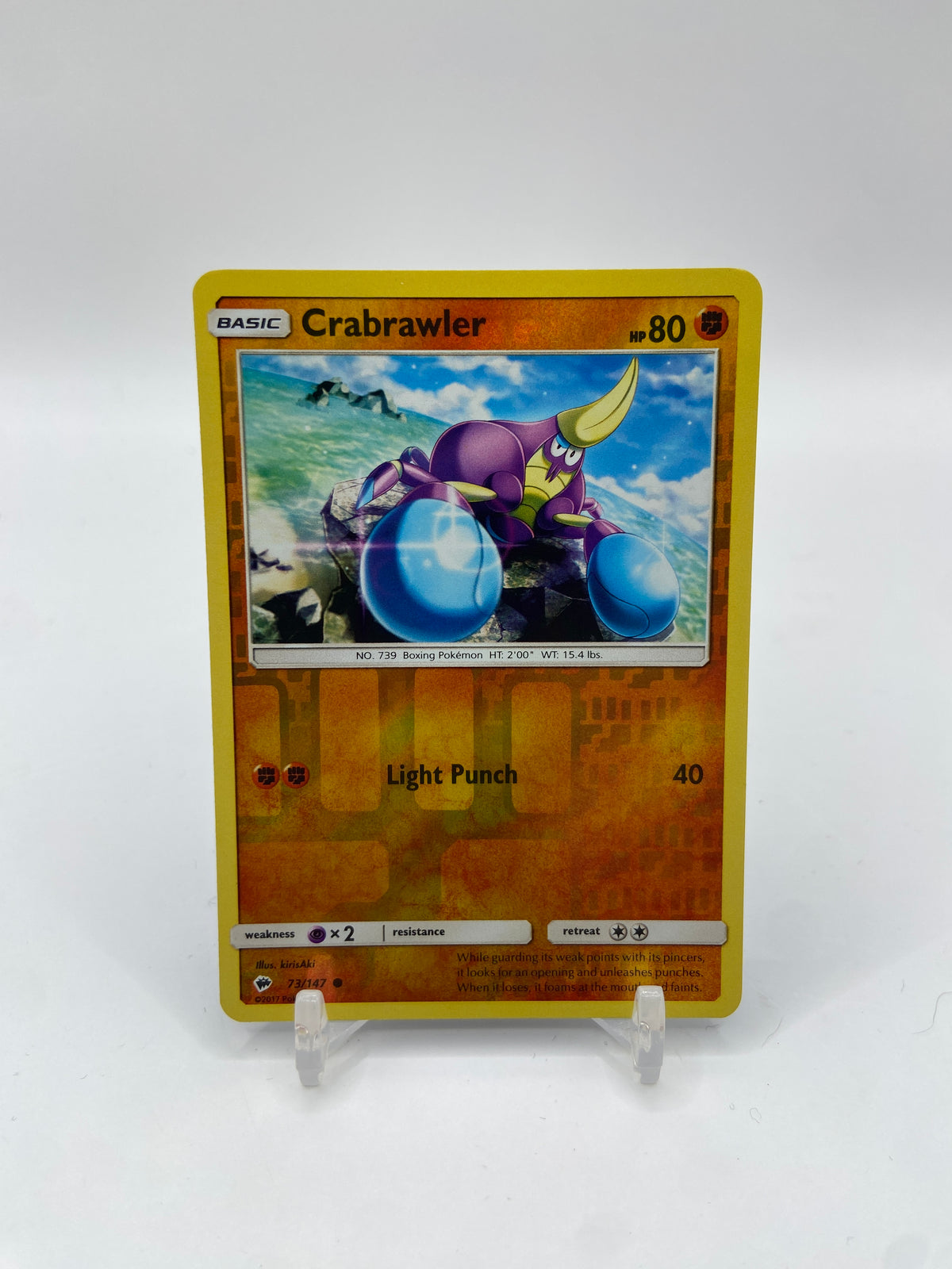Crabrawler Reverse Holo Burning Shadows 73/147