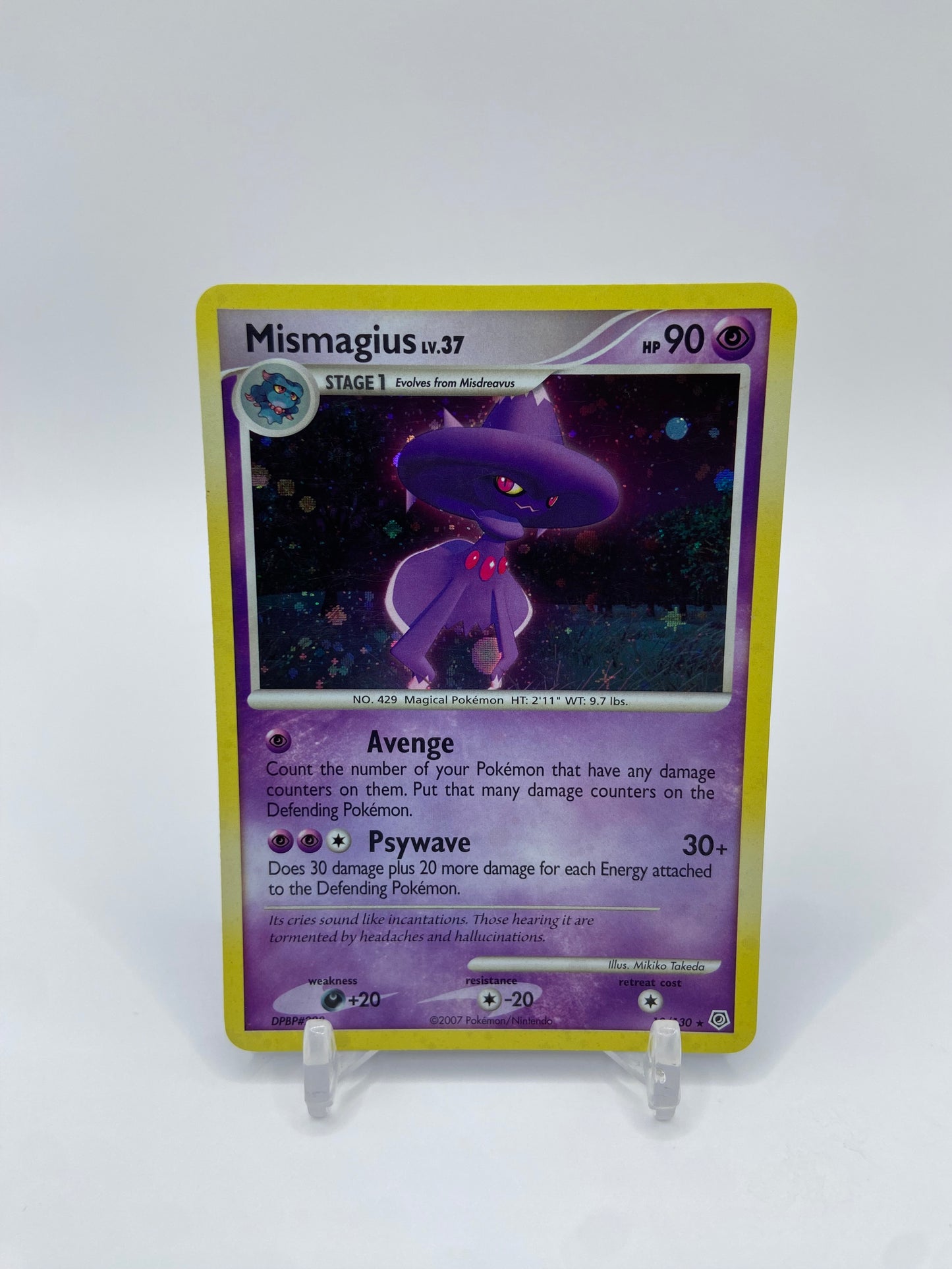 Mismagius Holo Diamond & Pearl Base Set 10/130