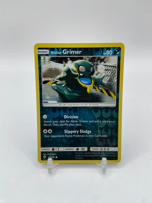 Alolan Grimer Reverse Holo Burning Shadows 83/147