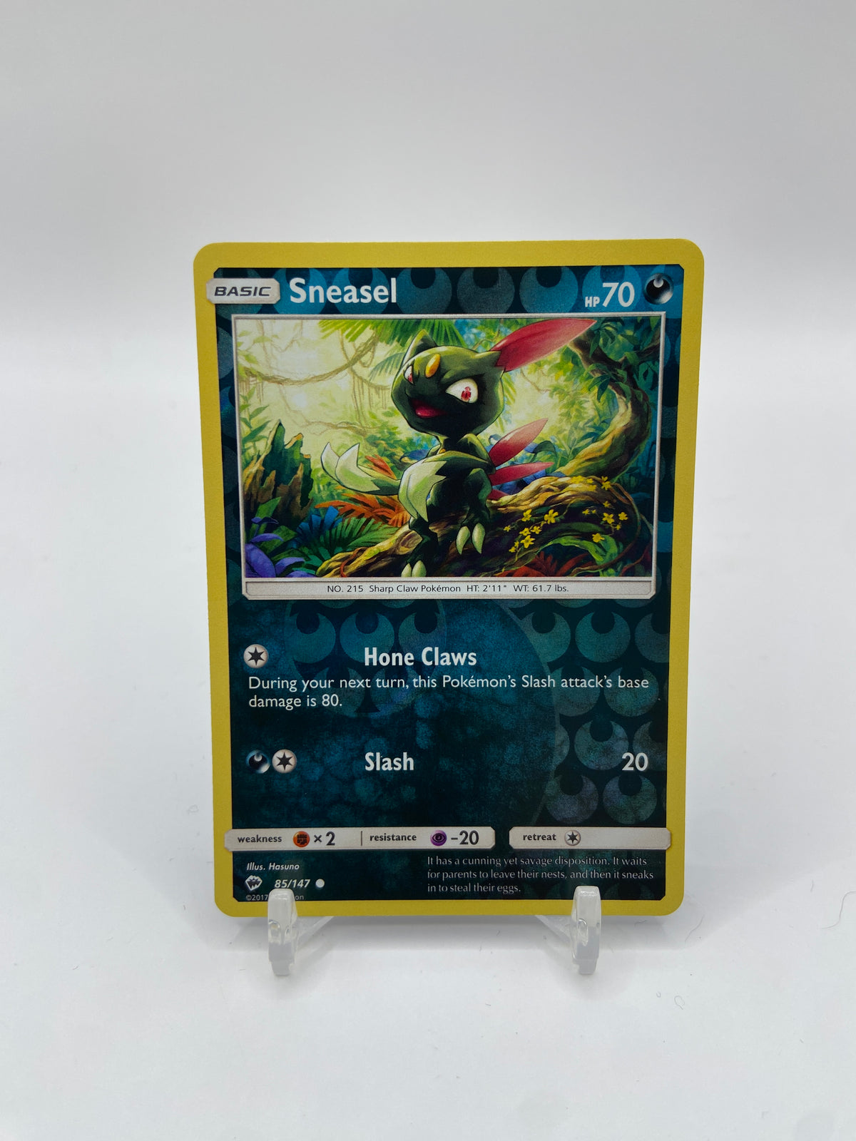 Sneasel Reverse Holo Burning Shadows 85/147