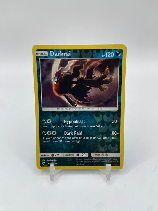 Darkrai Reverse Holo Rare Burning Shadows 87/147