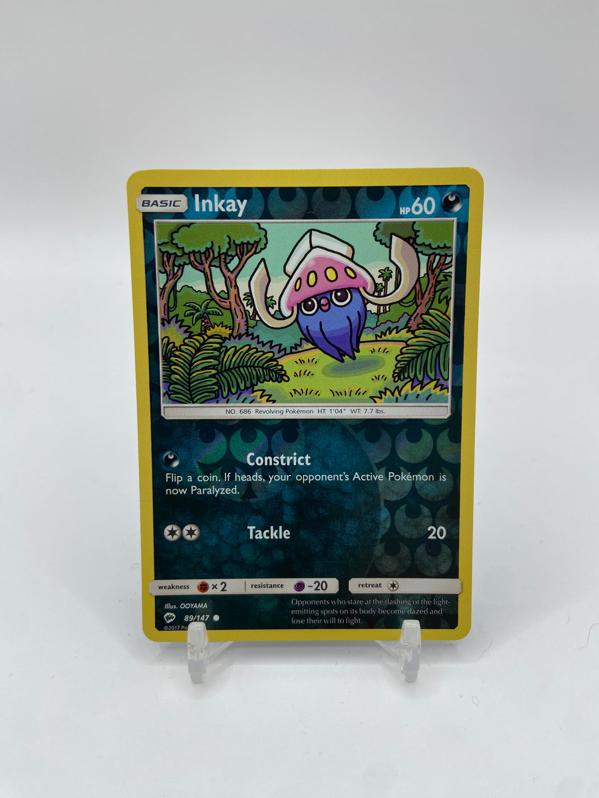 Inkay Reverse Holo Burning Shadows 89/147