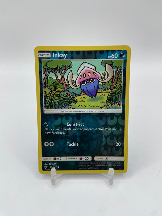 Inkay Reverse Holo Burning Shadows 89/147