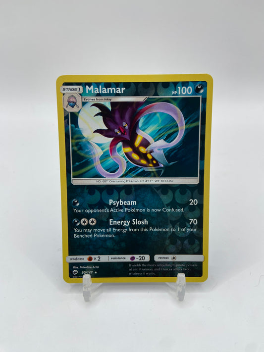 Malamar Reverse Holo Rare Burning Shadows 90/147