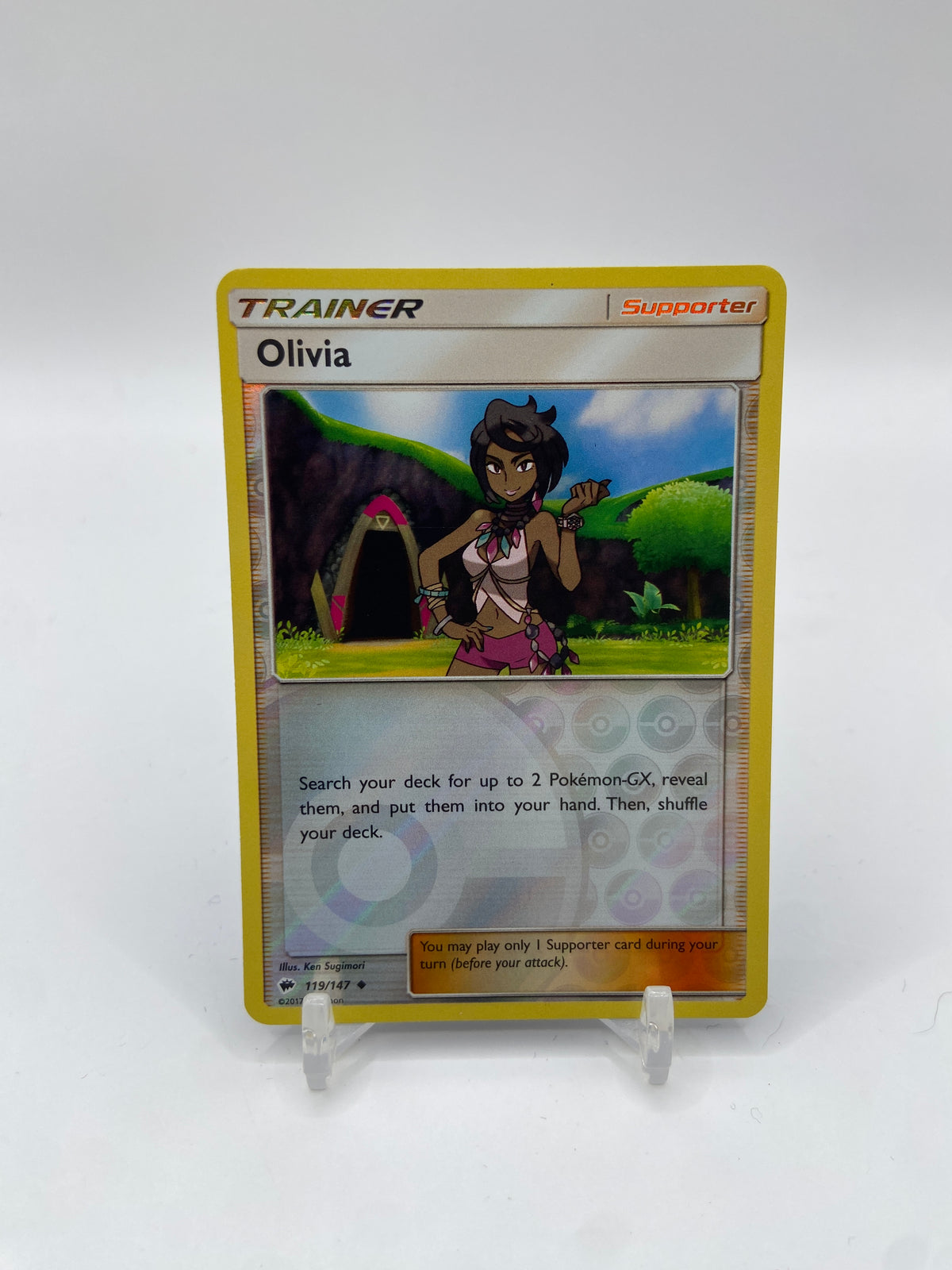 Olivia Reverse Holo Burning Shadows 119/147