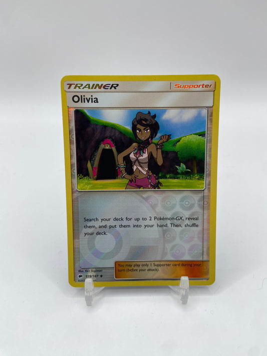 Olivia Reverse Holo Burning Shadows 119/147