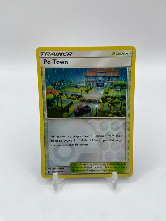 Po Town Reverse Holo Burning Shadows 121/147