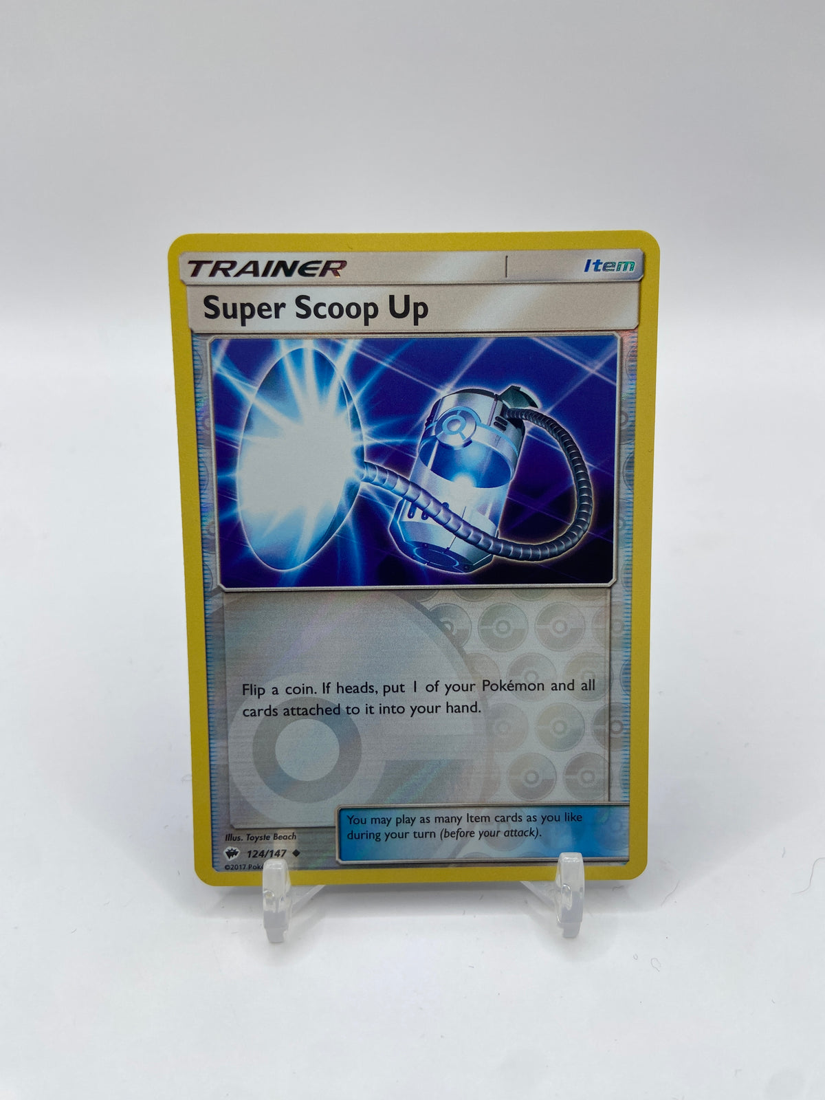 Super Scoop Up Reverse Holo Burning Shadows 124/147