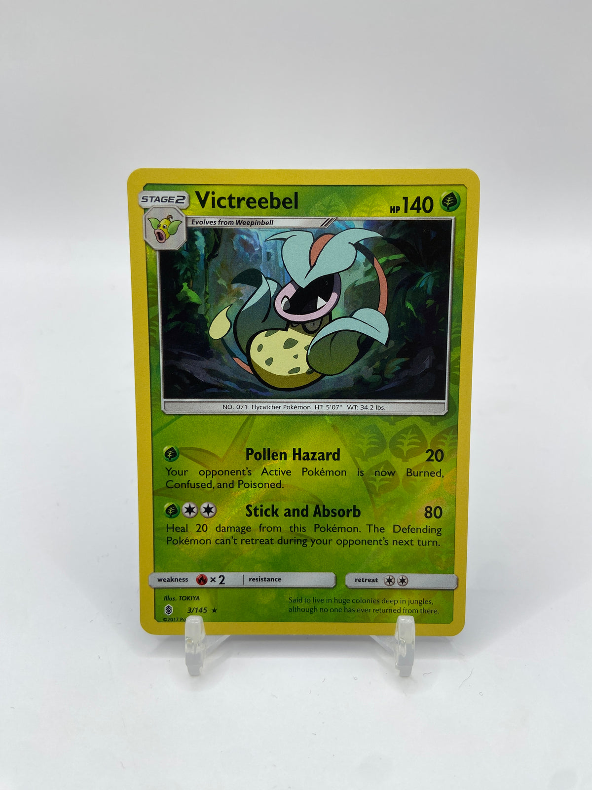 Victreebel Reverse Holo Rare Guardians Rising 3/145