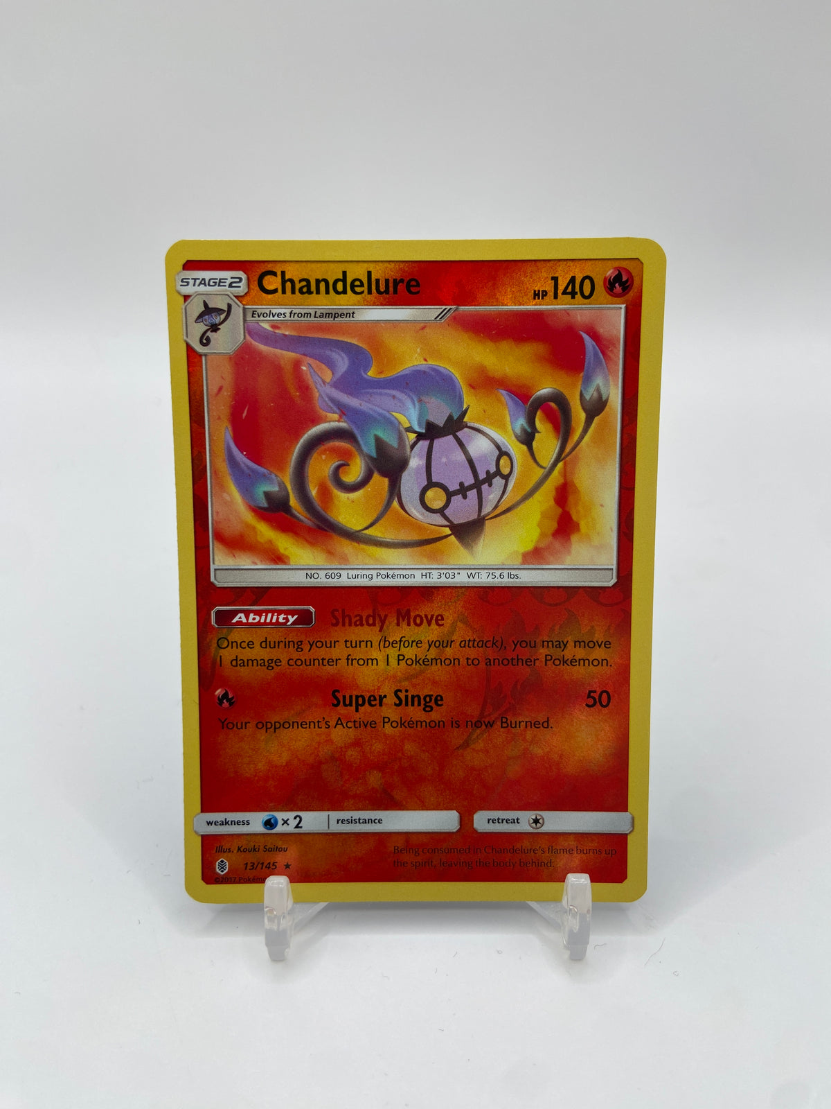 Chandelure Reverse Holo Rare Guardians Rising 13/145