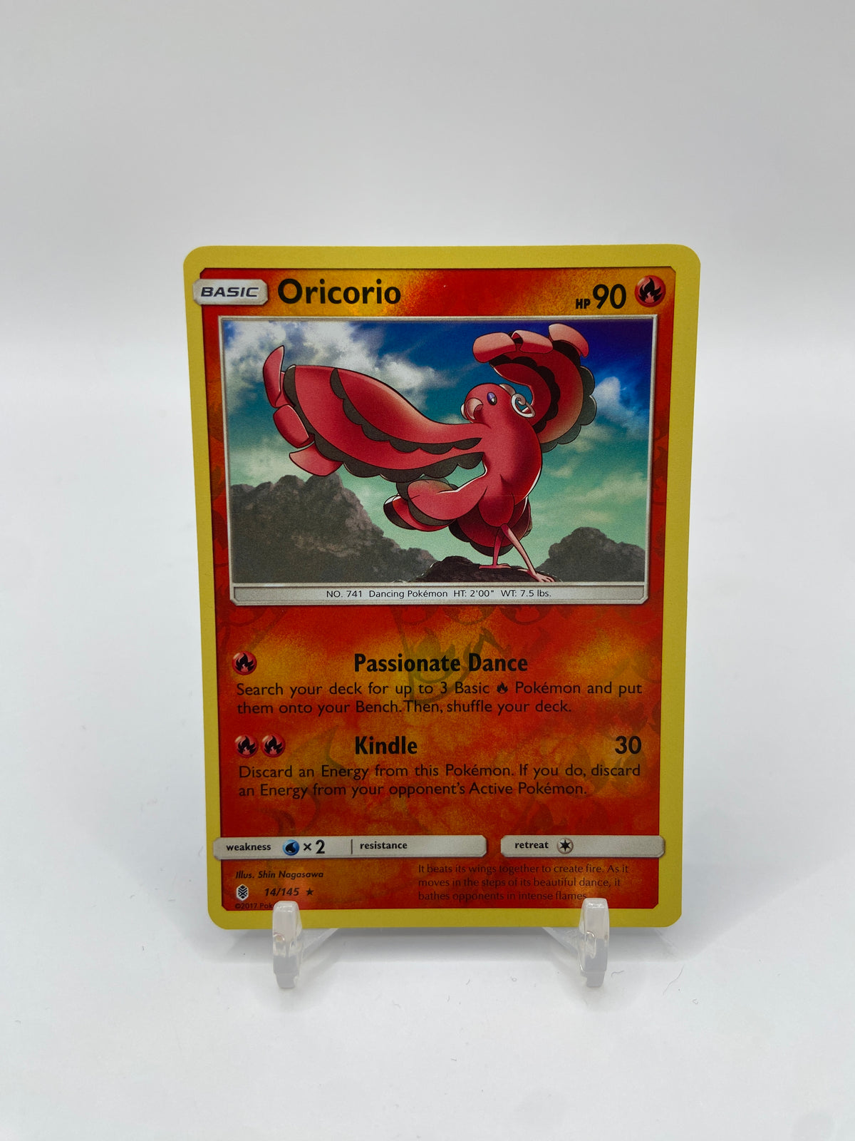 Oricorio Reverse Holo Rare Guardians Rising 14/145