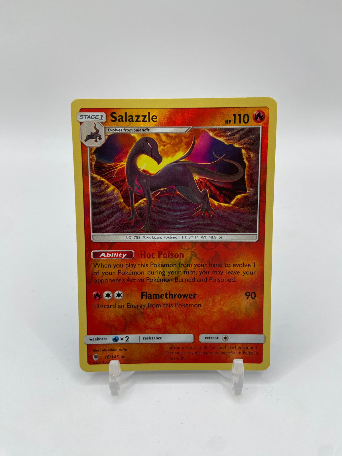 Salazzle Reverse Holo Rare Guardians Rising 16/145