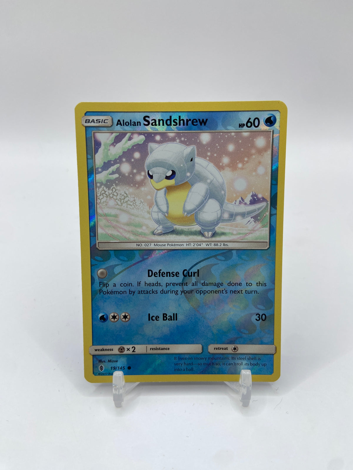 Alolan Sandshrew Reverse Holo Guardians Rising 19/145