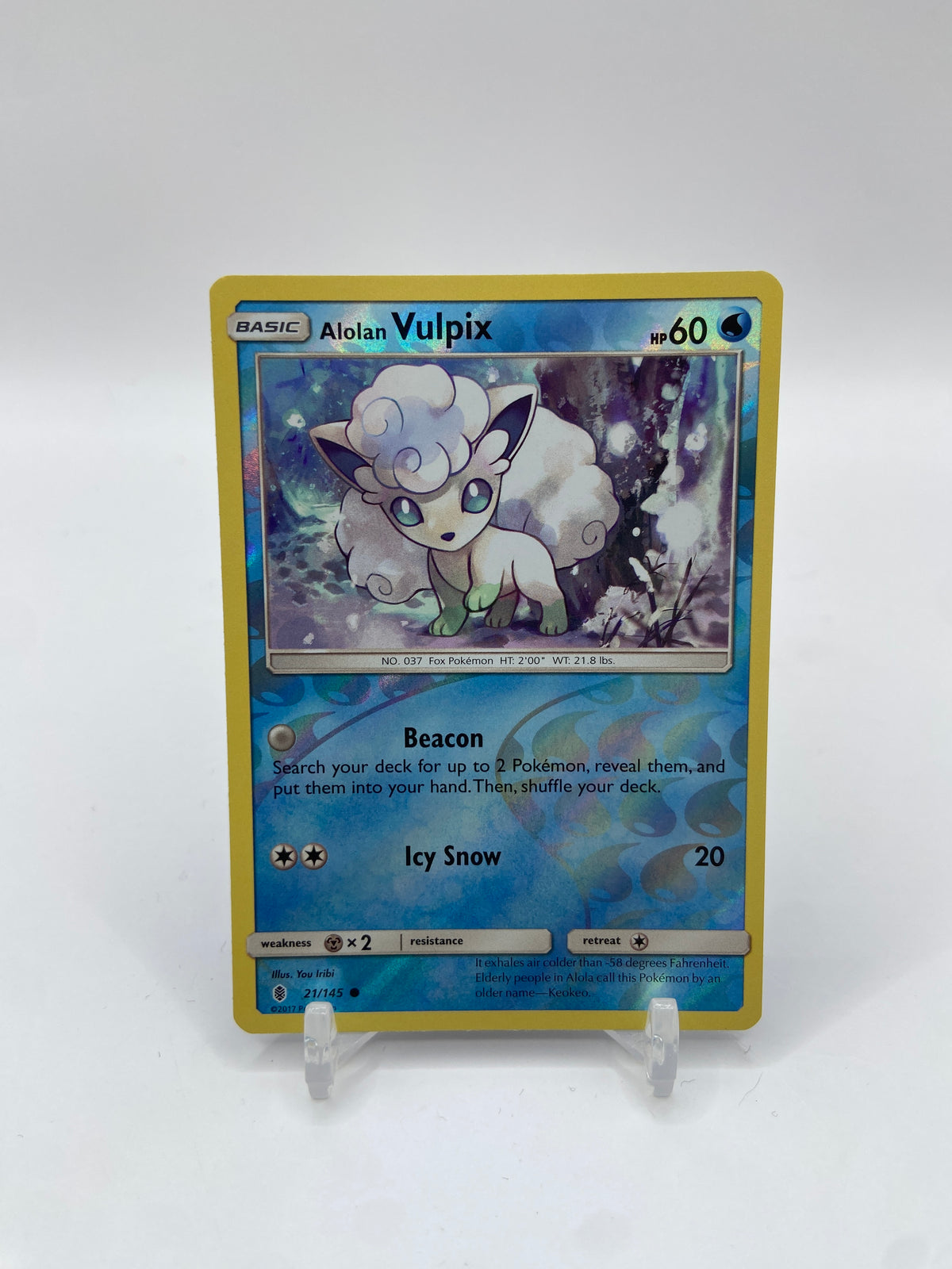 Alolan Vulpix Reverse Holo Guardians Rising 21/145