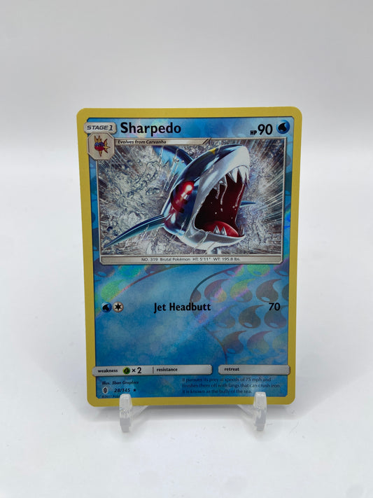 Sharpedo Reverse Holo Rare Guardians Rising 28/145