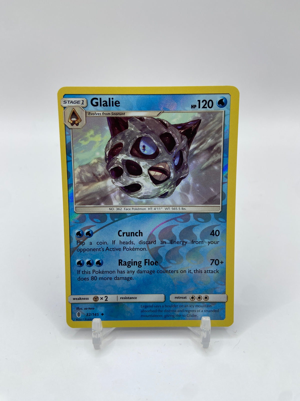 Glalie Reverse Holo Guardians Rising 32/145
