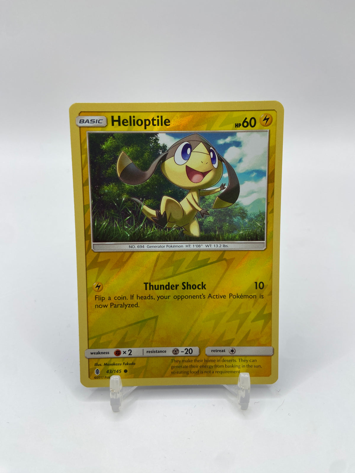 Helioptile Reverse Holo Guardians Rising 43/145