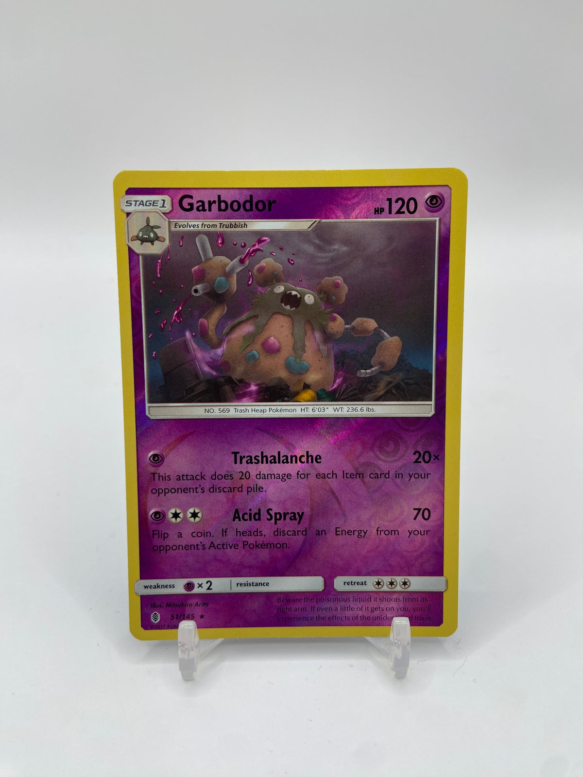 Garbodor Reverse Holo Rare Guardians Rising 51/145