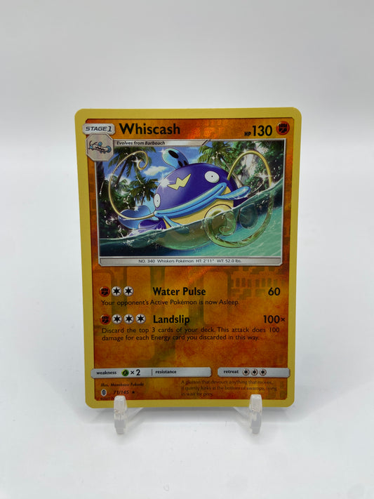 Whiscash Reverse Holo Rare Guardians Rising 71/145