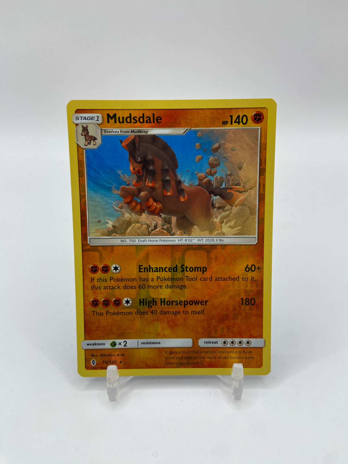 Mudsdale Reverse Holo Rare Guardians Rising 76/145