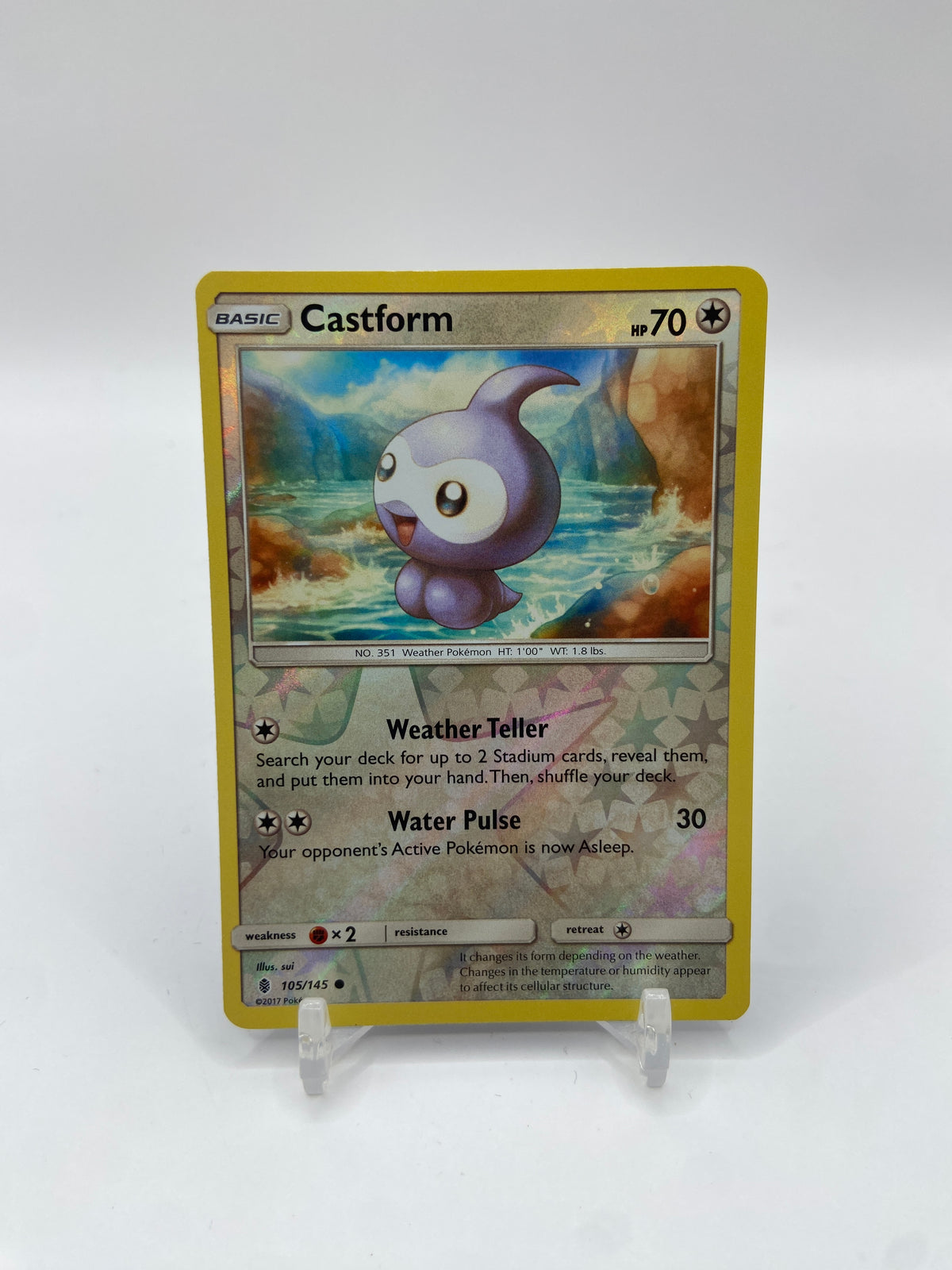 Castform Reverse Holo Guardians Rising 105/145