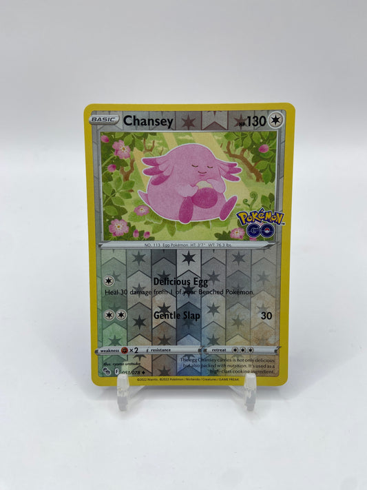 Chansey Reverse Holo Pokemon Go 051/078
