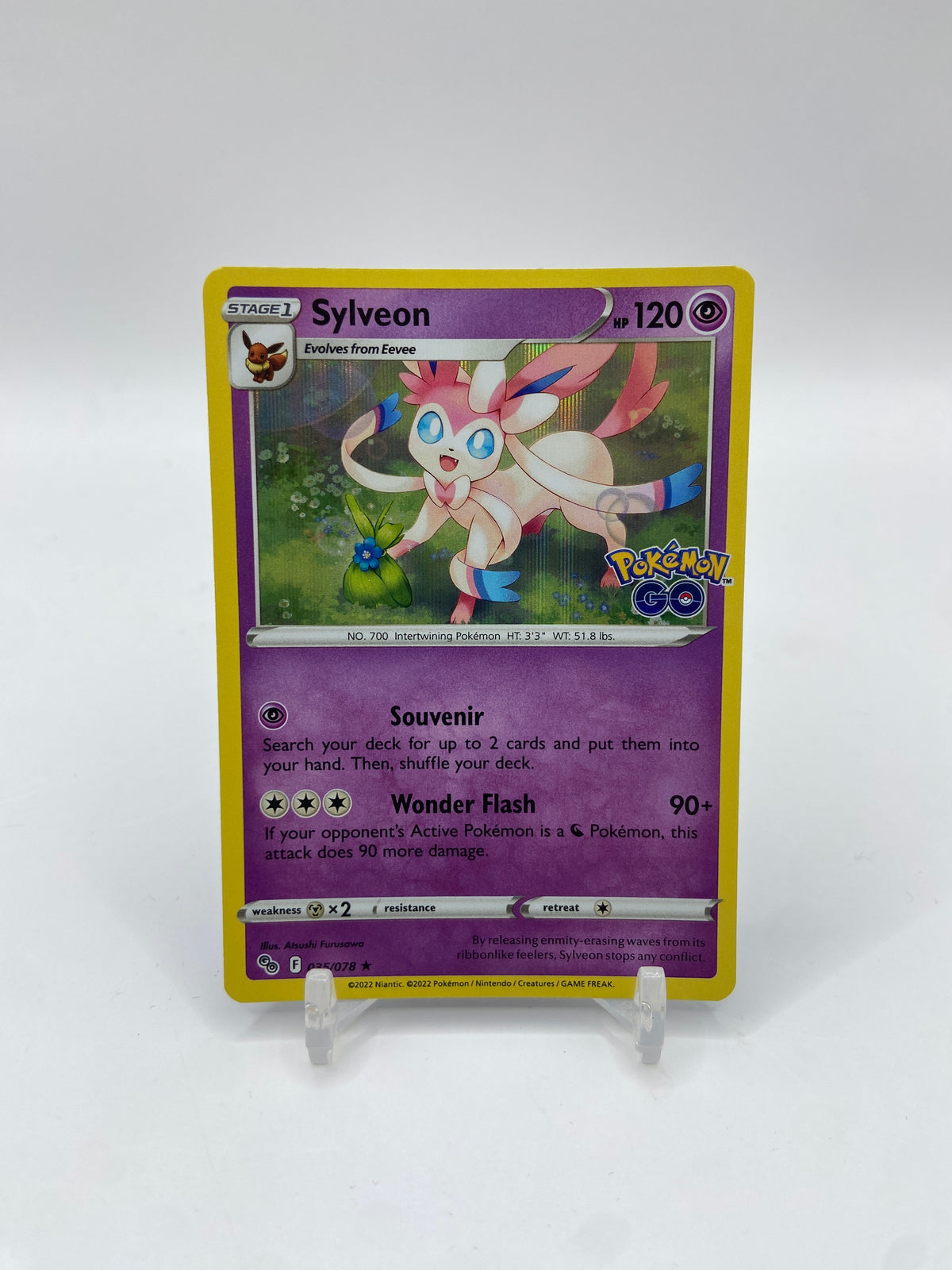 Sylveon Holo Pokemon Go 035/078