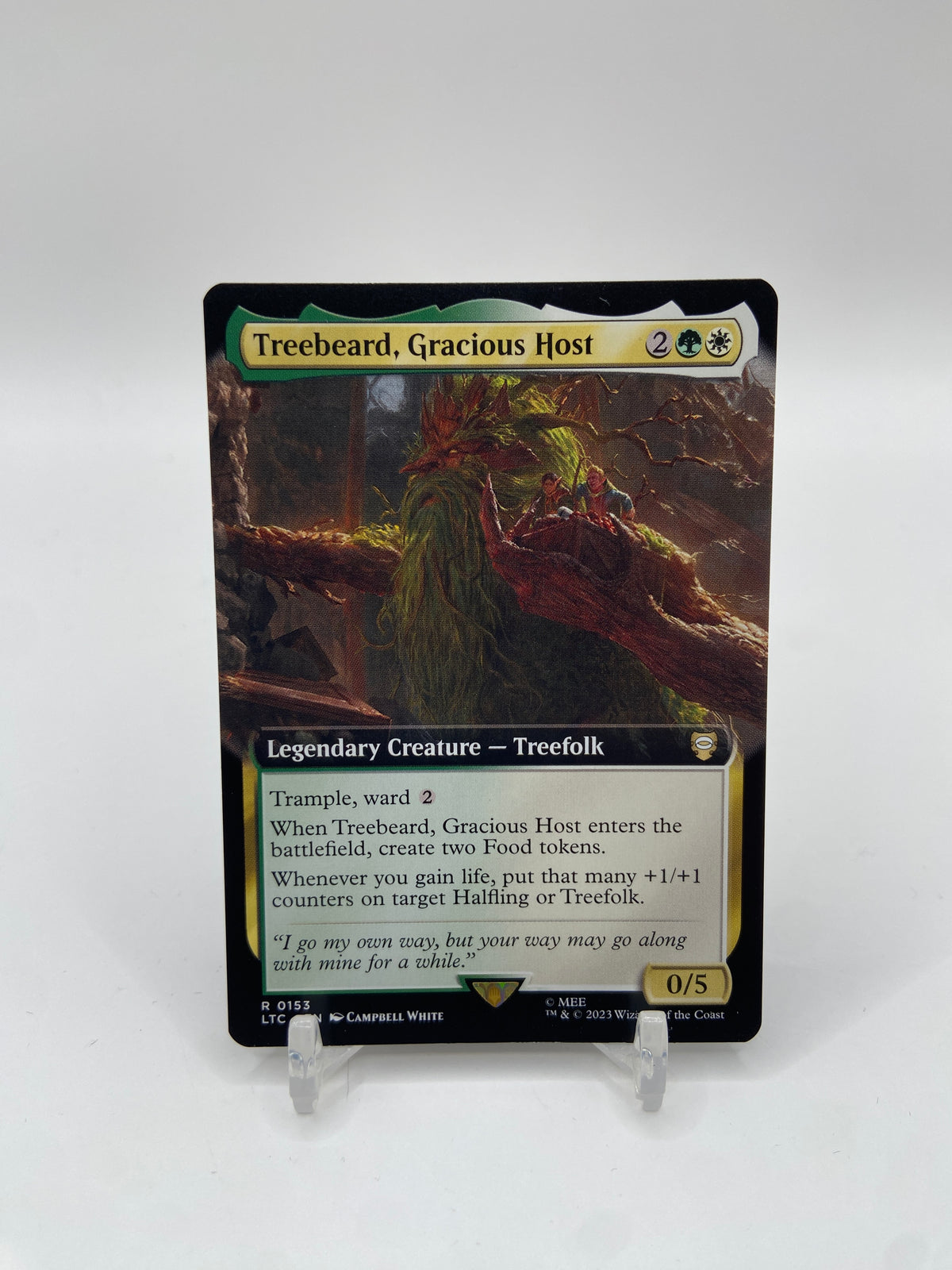 Treebeard, Gracious Host (Extended Art) Commander: The Lord of the Rings: Tales of Middle-earth R 153