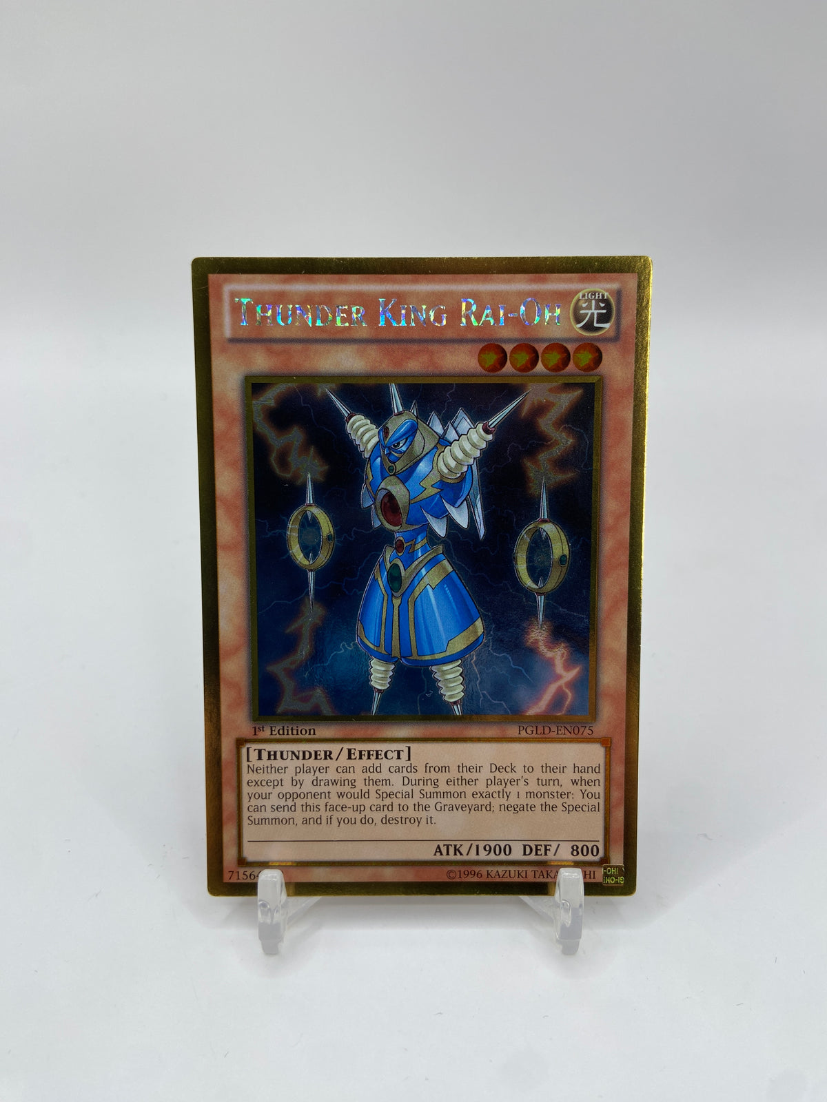 Thunder King Rai-Oh Gold Rare Premium Gold  PGLD-EN075