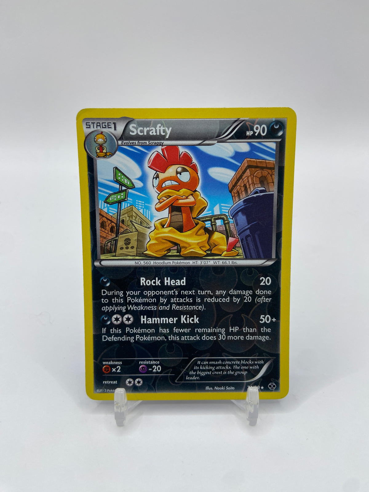 Scrafty Reverse Holo Rare Next Destinies 74/99