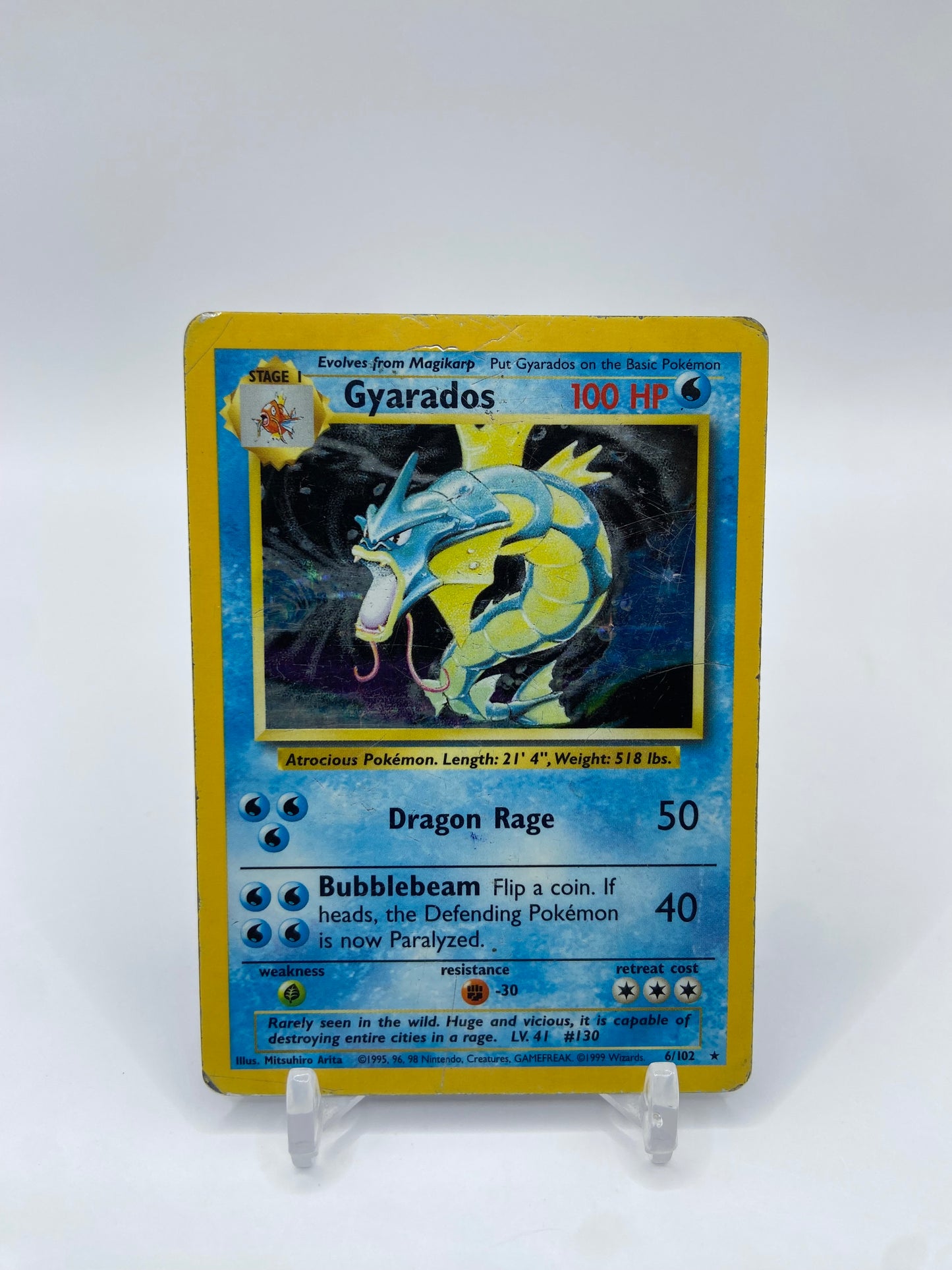 Gyarados Holo Base Set 6/102