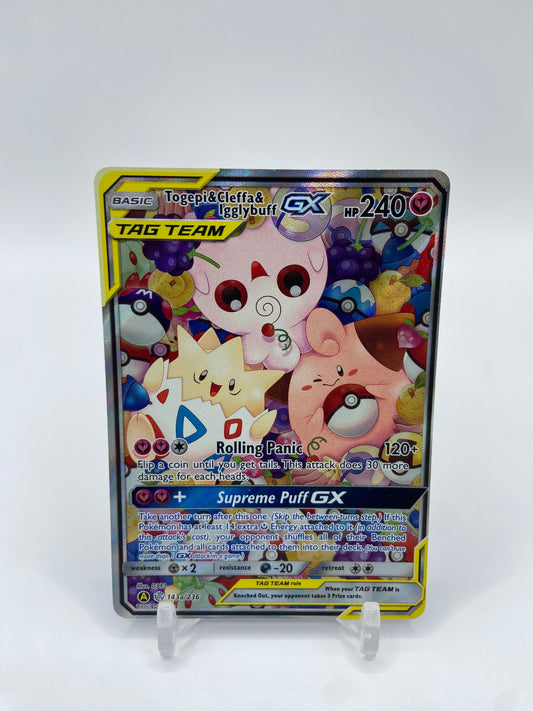 Togepi & Cleffa & Igglybuff Gx Tag Team Alt Art Promo 143A/236