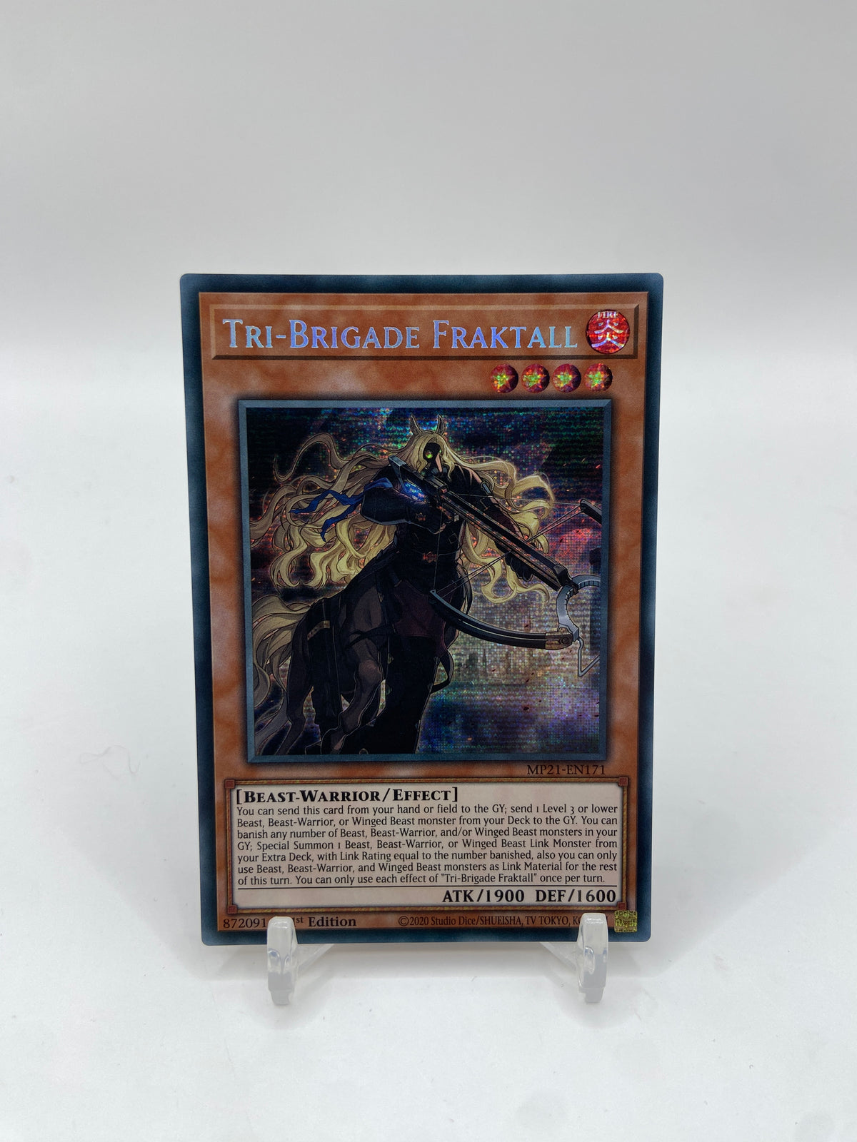 Tri-Brigade Fraktall Secret Rare 2021 Tin of Ancient Battles Prismatic MP21-EN171