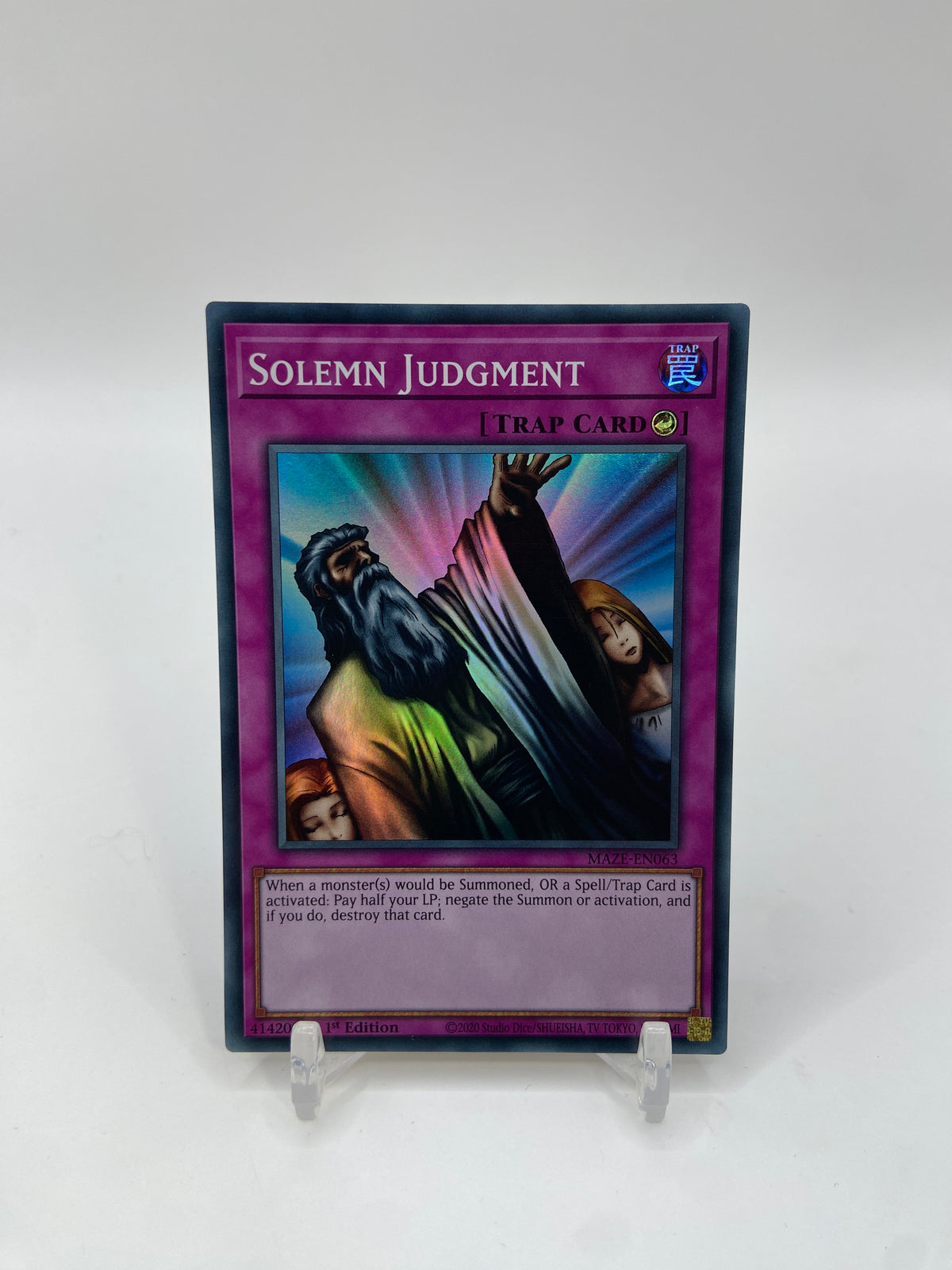 Solemn Judgment Super Rare Maze of Memories  MAZE-EN063