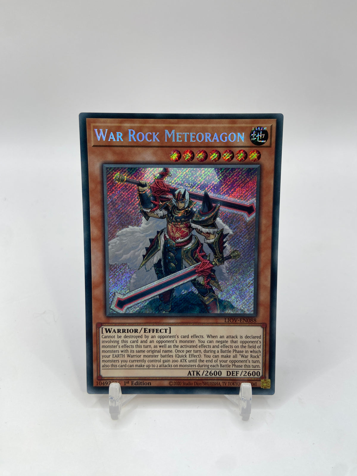 War Rock Meteoragon Secret Rare  Lightning Overdrive LIOV-EN088