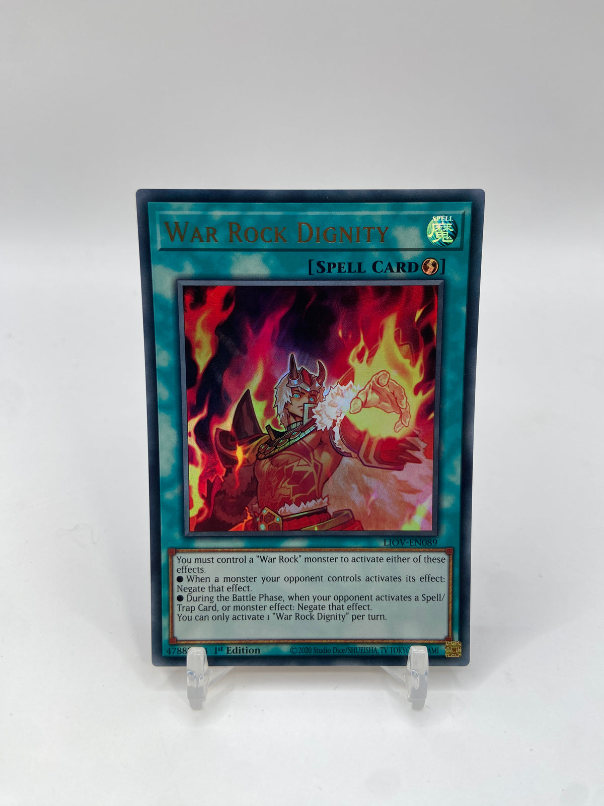 War Rock Dignity Ultra Rare Lightning Overdrive  LIOV-EN089