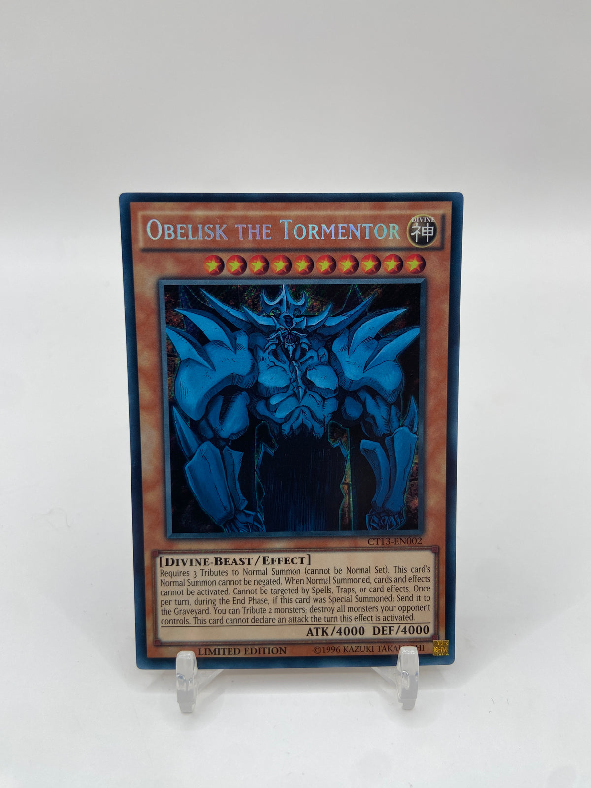Obelisk the Tormentor Secret Rare 2016 Mega-Tins CT13-EN002