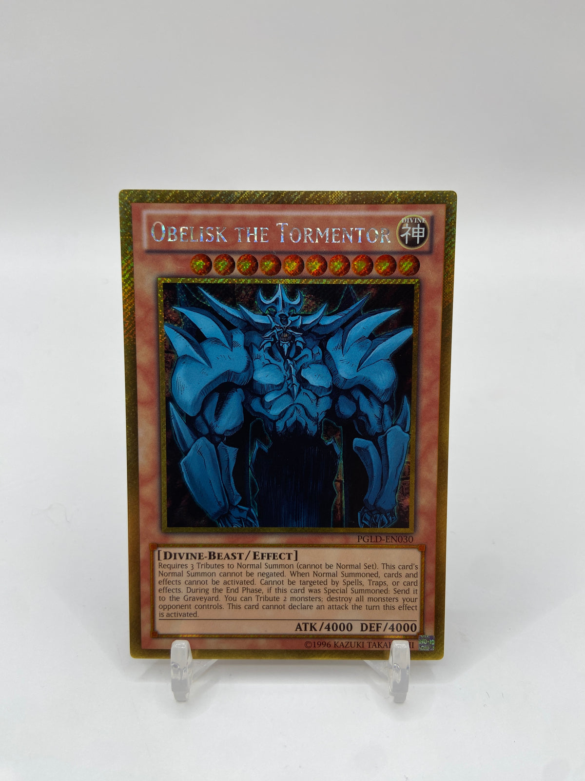 Obelisk the Tormentor Gold Secret Rare Premium Gold  PGLD-EN030