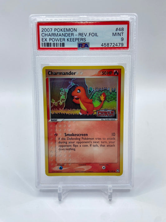Charmander Reverse Holo Stamped Power Keepers PSA 9