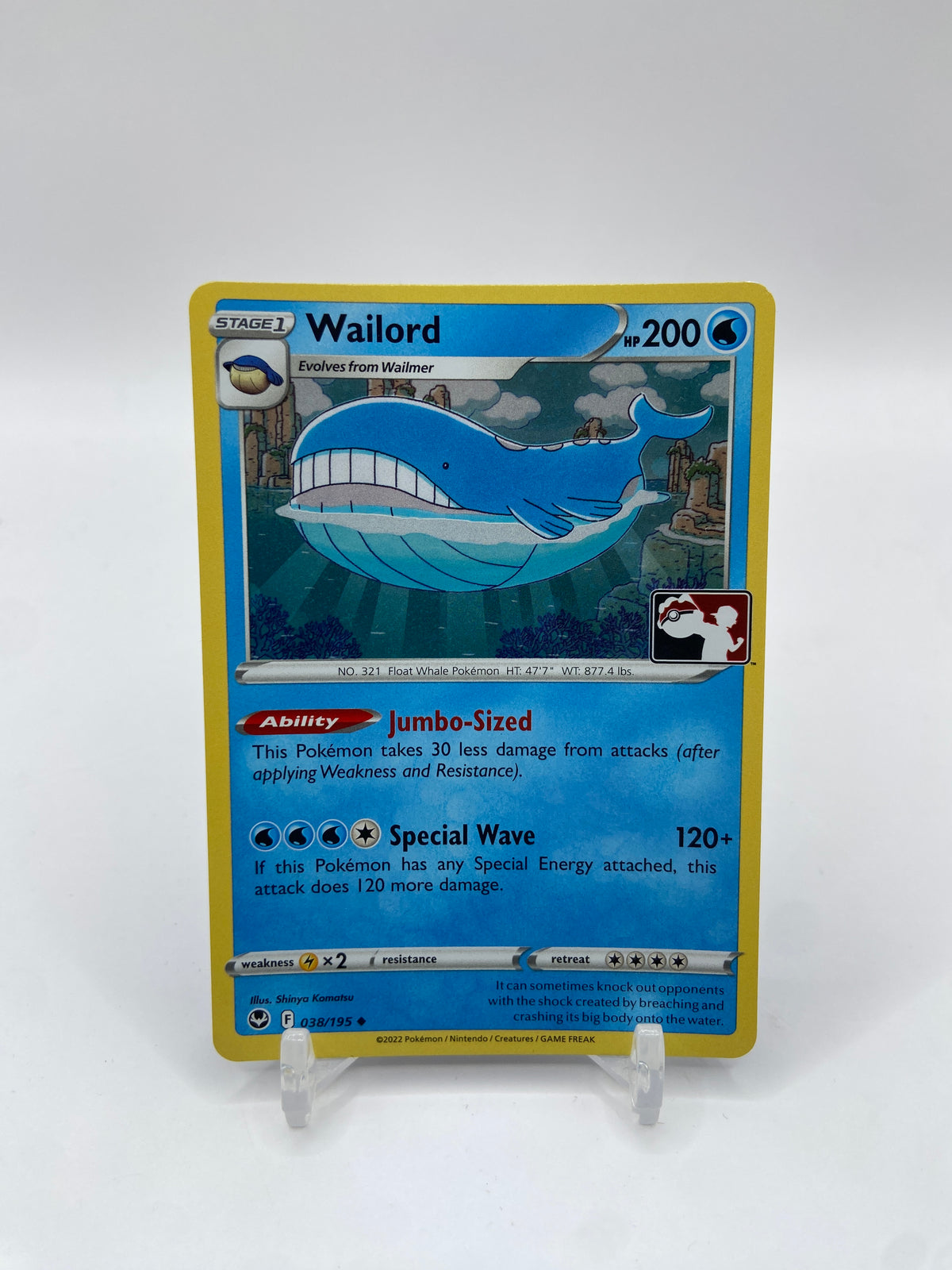 Wailord Holo Prize Pack Series Three 038/195