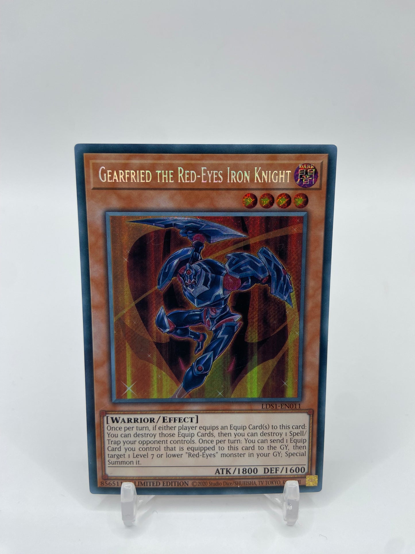 Gearfried the Red-Eyes Iron Knight Secret Rare Legendary Duelists: Season 1 LDS1-EN011