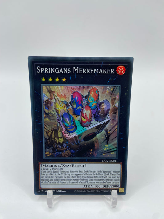 Springans Merrymaker Super Rare Lightning Overdrive LIOV-EN041