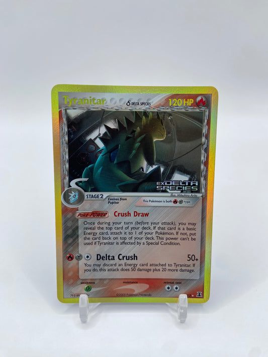 Tyranitar Reverse Holo Stamped Ex Delta Species 16/113