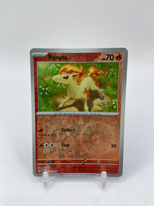 Ponyta Reverse Holo 151 077/165