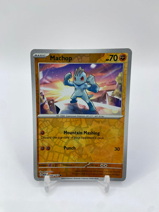 Machop Reverse Holo 151 066/165