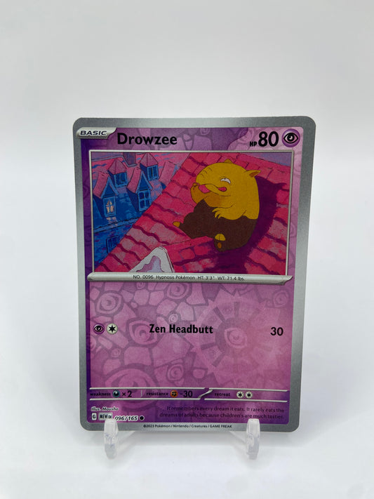 Drowzee Reverse Holo 151 096/165