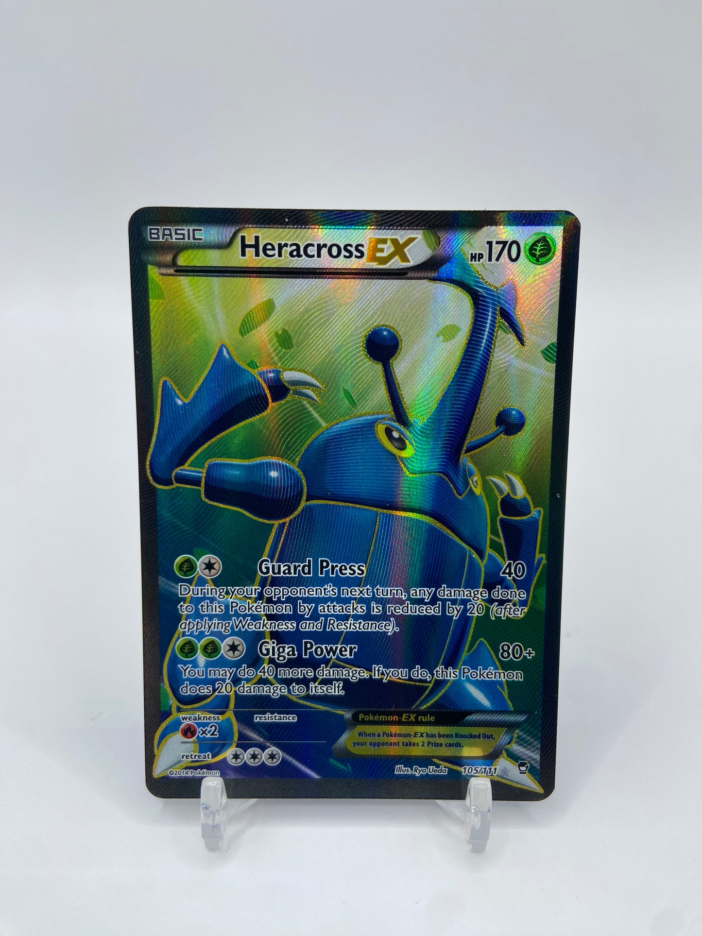 Heracross Ex Full Art Furious Fists 105/111