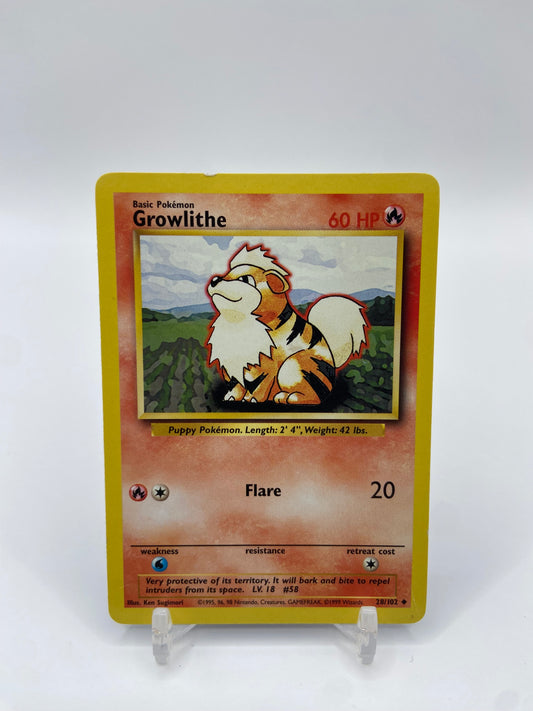 Growlithe Base Set 28/102
