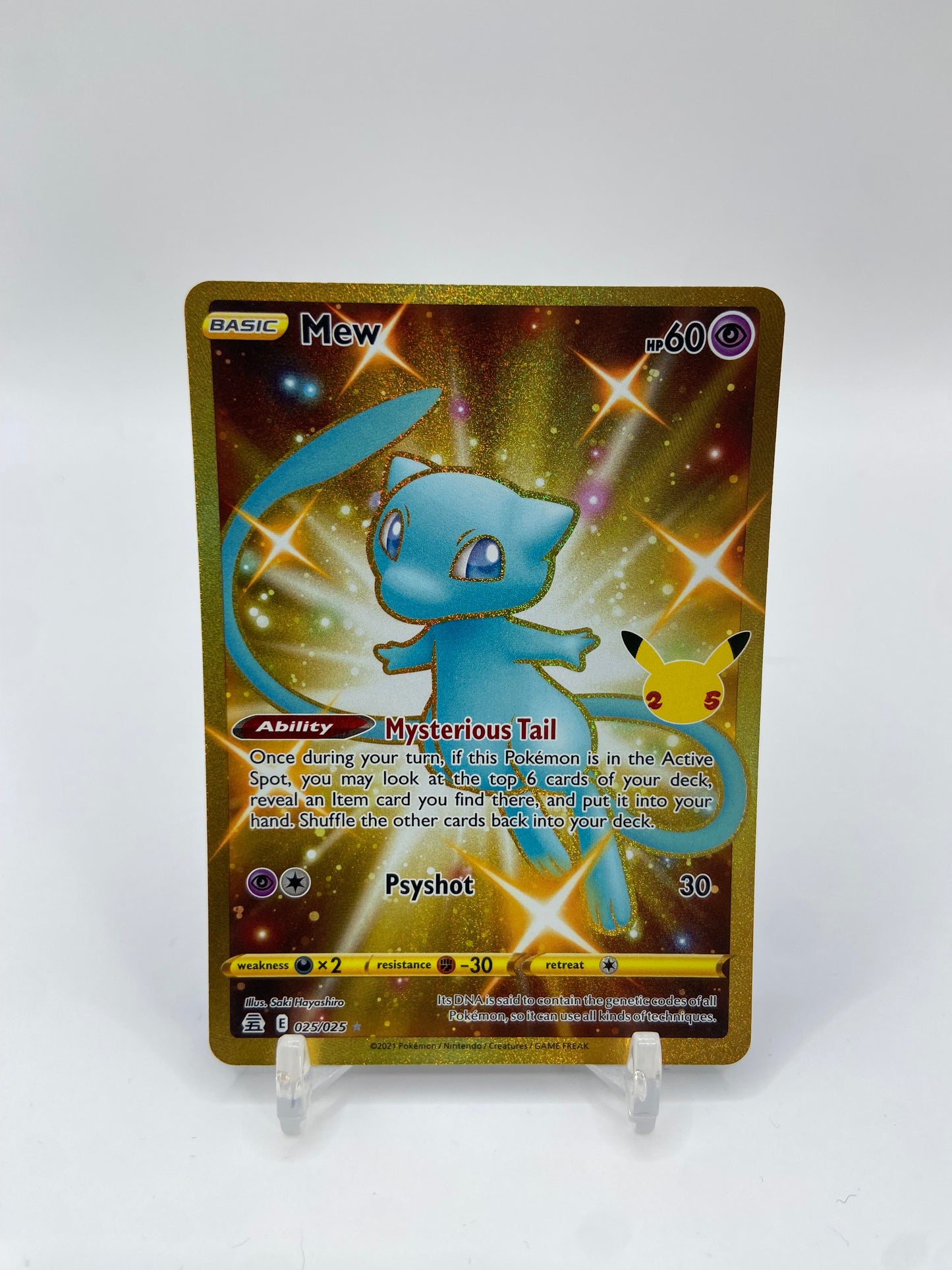Mew Gold Secret Rare Celebrations 025/025