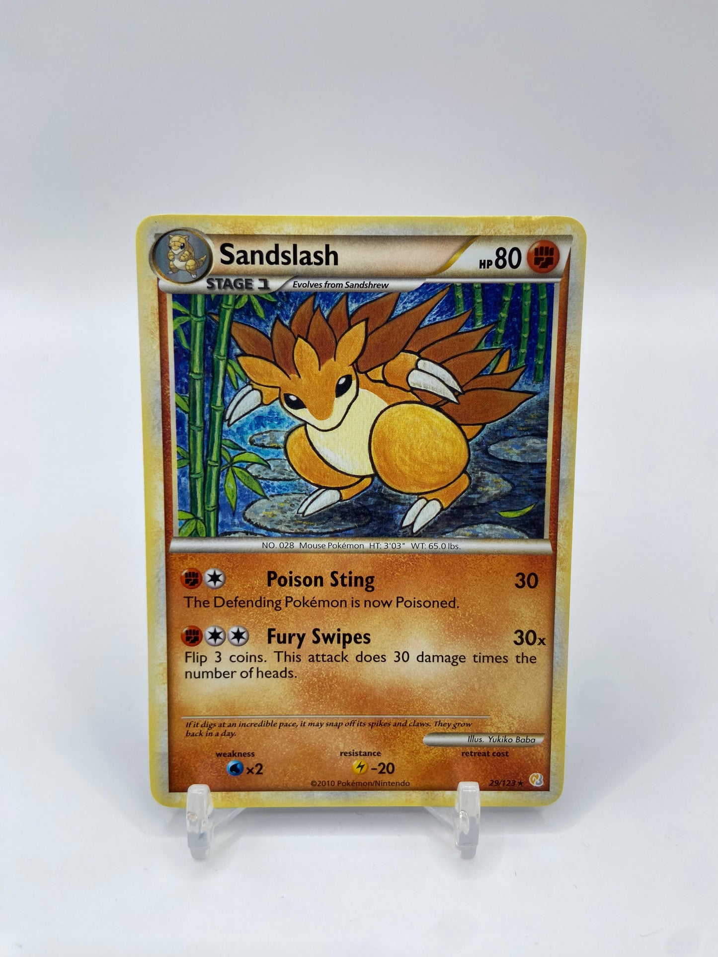 Sandslash Rare Heart Gold Soul Silver 29/123